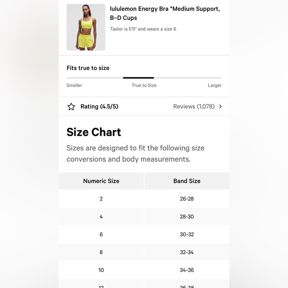 Lululemon Energy Bra Medium Support, B–D Cups sports bra size 4 NWT sour grape - Picture 3 of 7